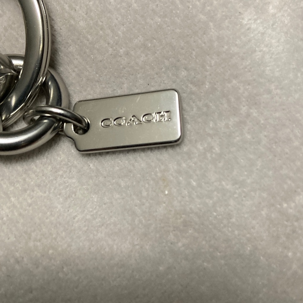 Coach Charm Silver “C” Bag key holder/Charm - Picture 3 of 6